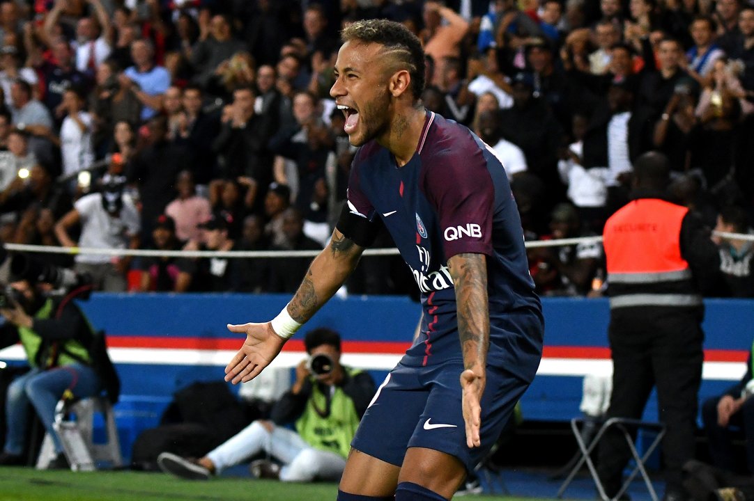 Neymar, en un partido con el Paris Saint Germain.