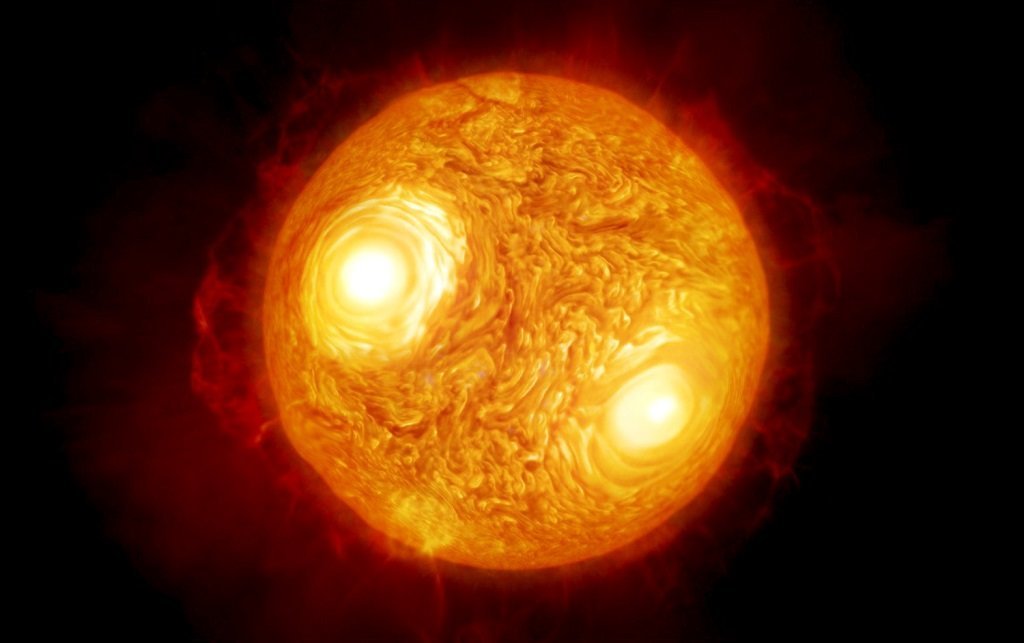 Fotografía facilitada por el Observatorio Austral Europeo de la estrella supergigante Antares.