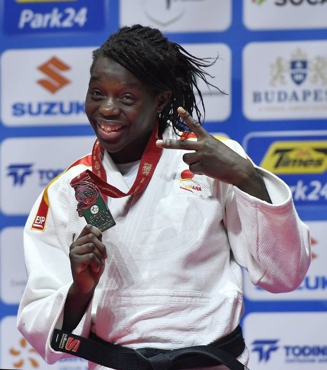 María Bernabéu se colgó el bronce en el Mundial de judo.