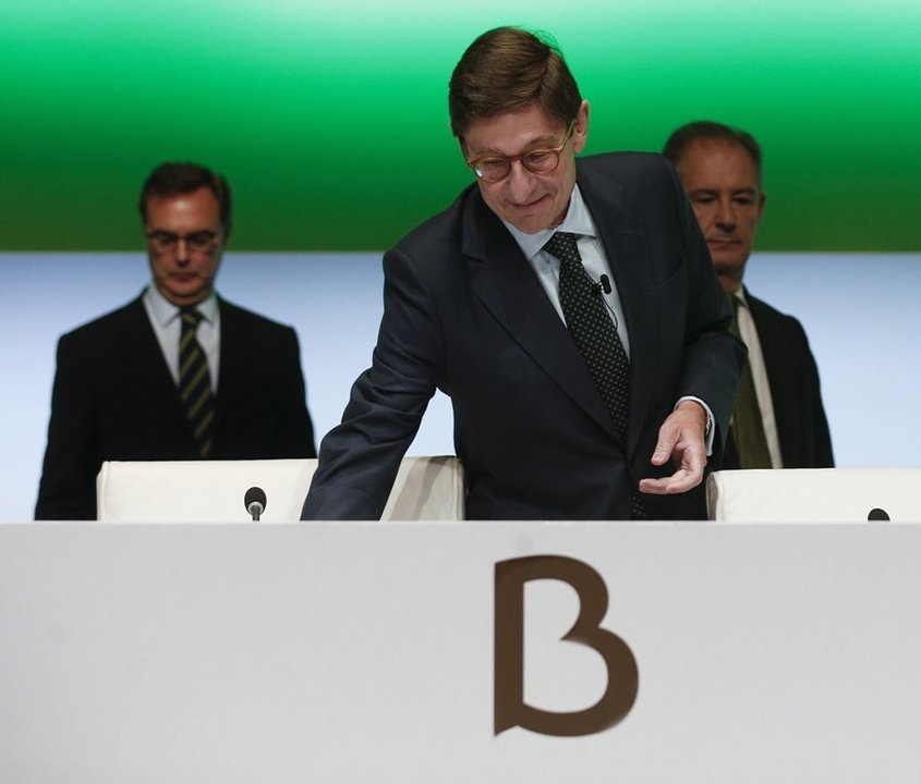 Goirigolzarri, presidente de Bankia, en la junta de accionistas