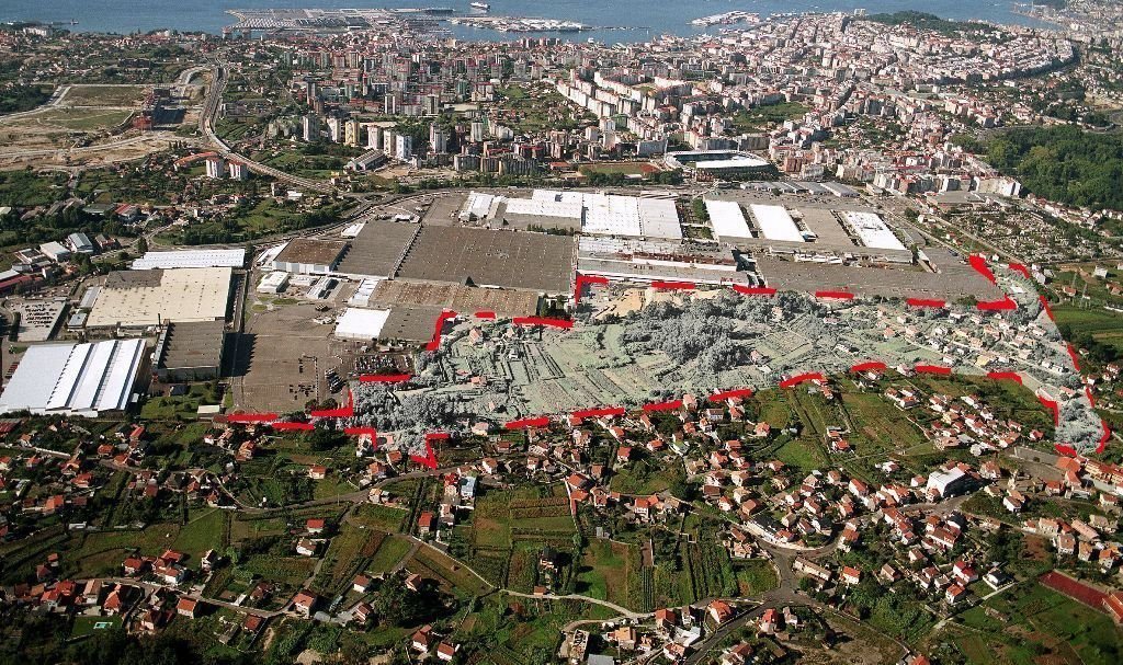 El polígono de Balaídos, con la ampliación prevista que desarrollará Zona Franca.