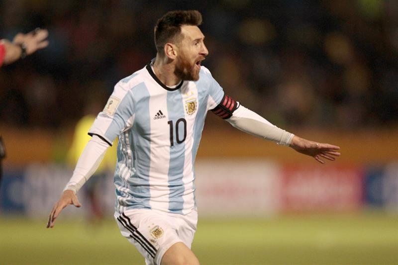 El jugador de la selección argentina Lionel Messi