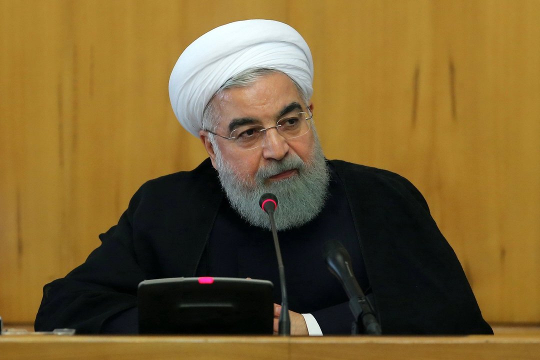 Hasan Rohaní, presidente iraní, en una comparecencia pública.