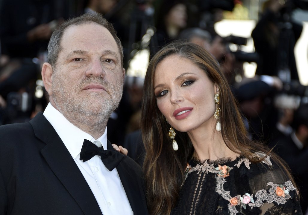 El productor estadounidense Harvey Weinstein y su esposa Georgina Chapman, este año en Cannes.