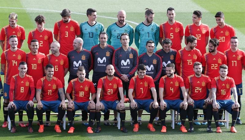 La selección española de fútbol, que estrena nueva equipación