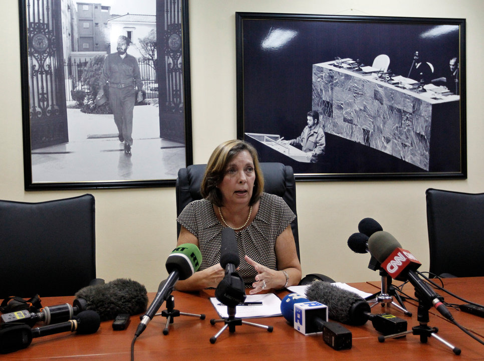 La directora general para Estados Unidos de la cancillería cubana, Josefina Vidal Ferreiro.