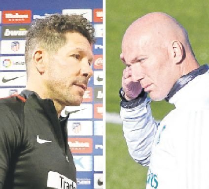 Diego Simeone y Zinedine Zidane vuelven a medirse en los banquillos