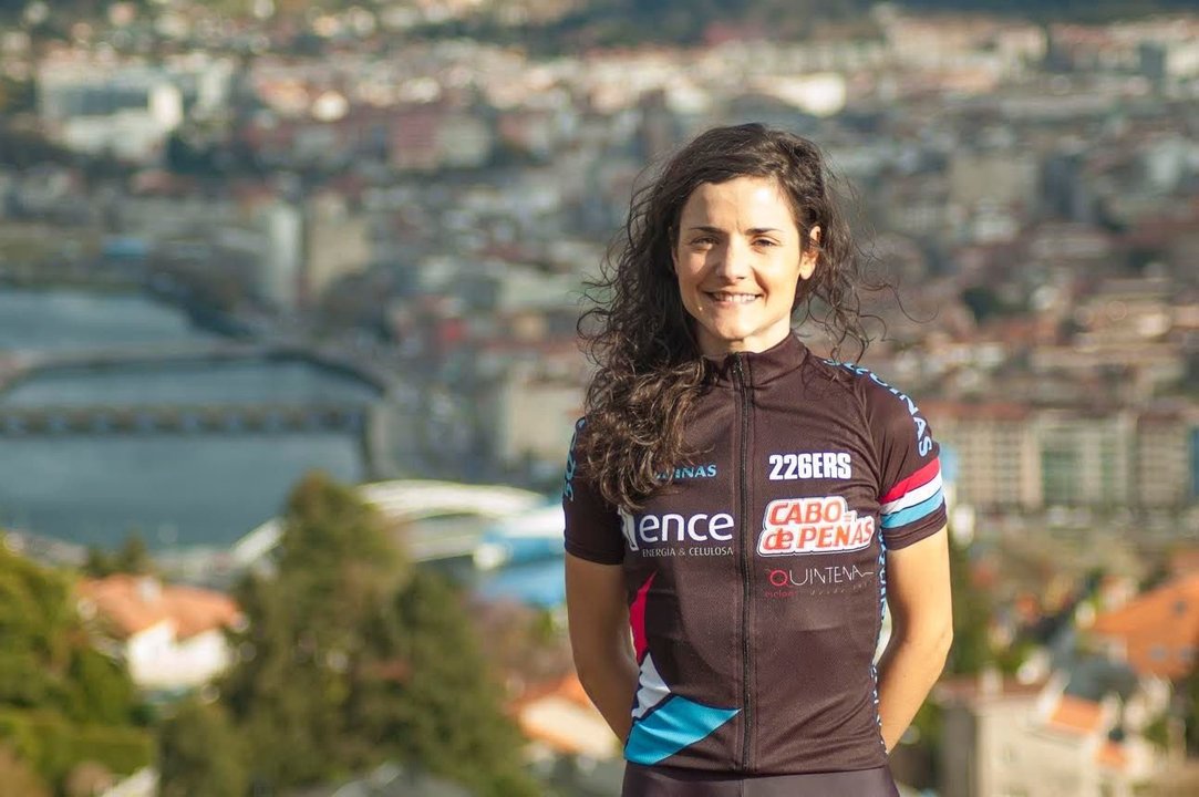 La ciclista Lucía Vázquez.
