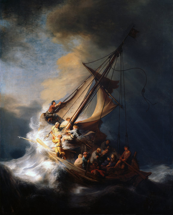 &#34;La tormenta en el mar de Galilea&#34; (1633) de Rembrandt, una de las obras robadas.