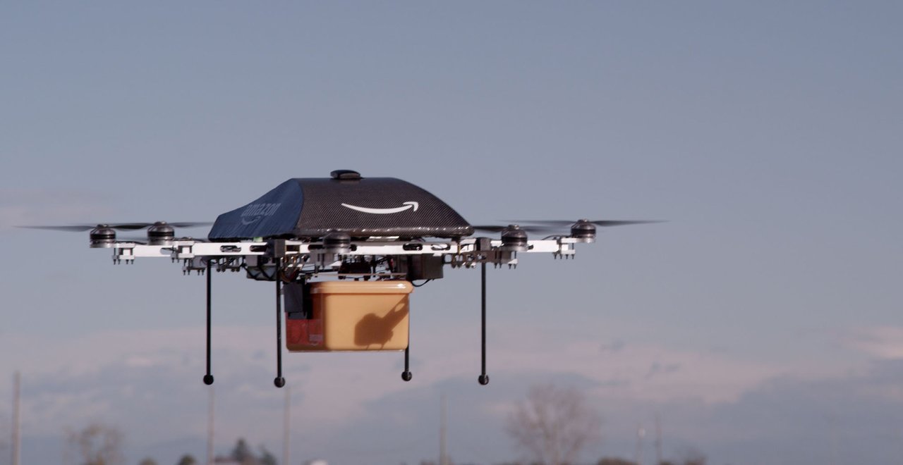 Proyecto de Amazon para el reparto de mercancías en las ciudades a través de drones.