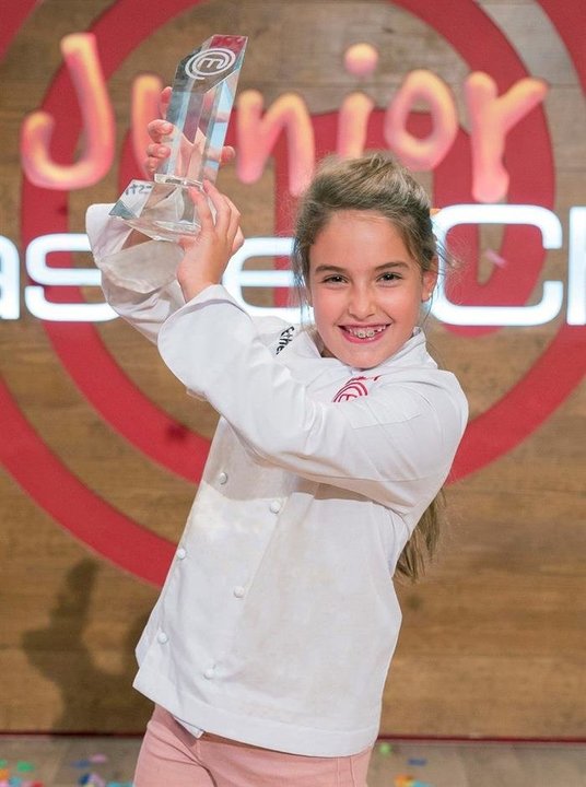 Esther Requena, granadina, de 10 años, que ha ganado hoy la quinta edición de &#34;MasterChef Junior&#34;