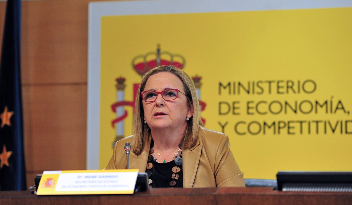 Irene Garrido, durante la presentación de las cifras de la inflación en 2017.