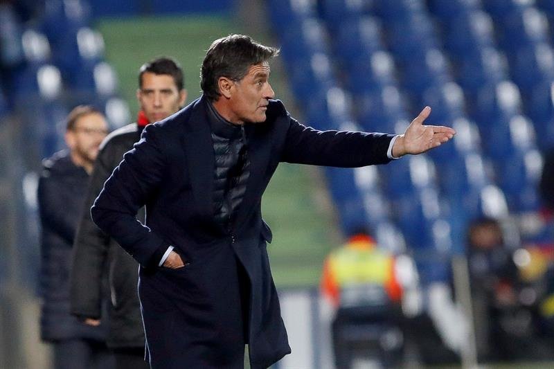 El entrenador del Málaga, José Miguel González