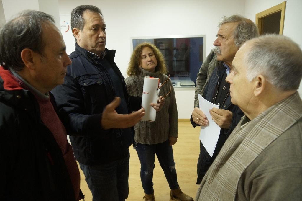 Ernesto Fontanes, Montse Carrera, Tito Ucha y Joaquín Rodríguez ayer en Vigo.