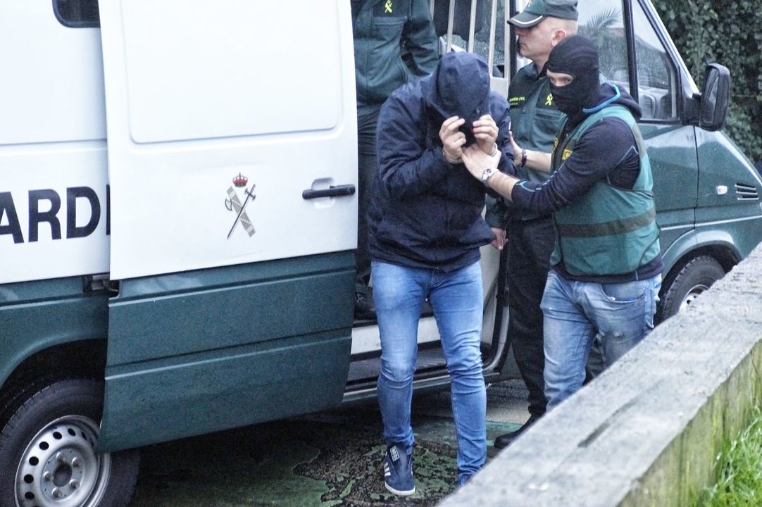 Los detenidos en la operción antidroga  Vicente Alonso