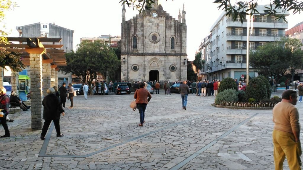 Aspecto de la Plaza de Bugallal, o Plazuela de la Iglesia, en la actualidad.