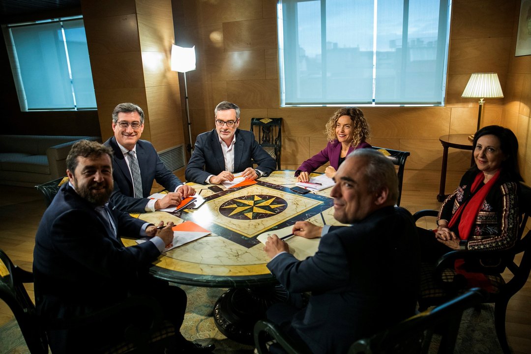 Dirigentes de Cs y PSOE analizaron la reforma electoral en un encuentro el pasado miércoles.