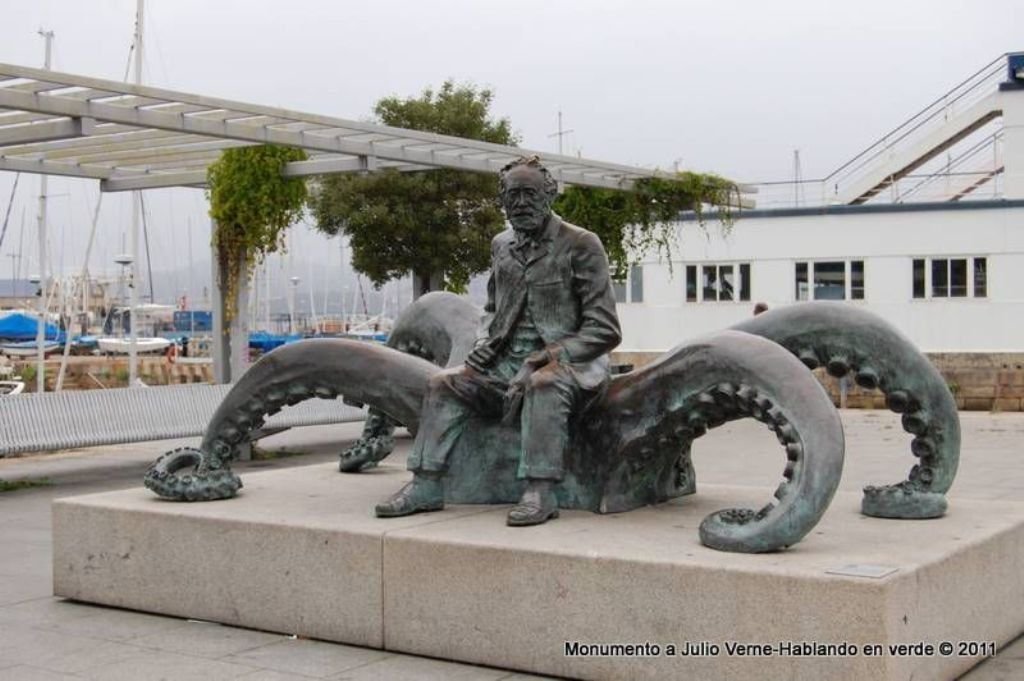 Dos actores teatralizarán un capítulo de &#34;20.000 leguas ed viaje submarino&#34; ante la estatua de Verne en Vigo.