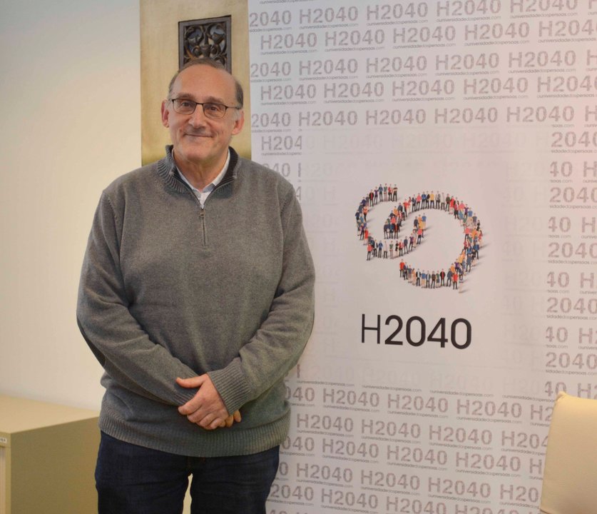El catedrático Manuel Reigosa, elegido ayer en asamblea de H2040 en Ingeniería Industrial.
