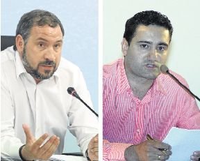 Marcos Besada, alcalde; y Santiago R. Davila, portavoz del PP