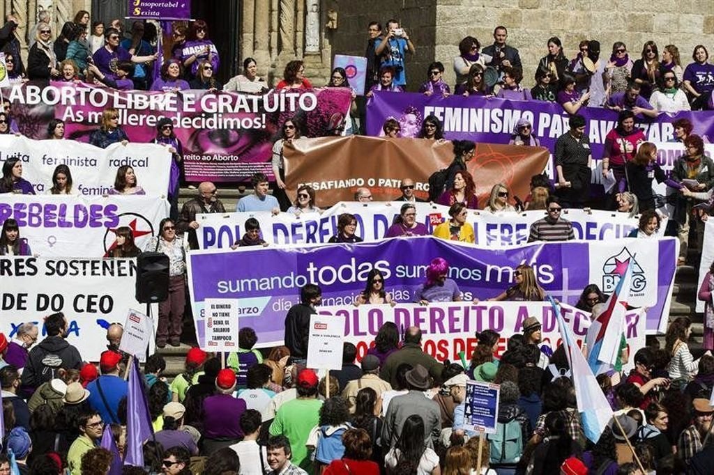 Imagen de la manifestación de 2017 que se centralizó en Santiago de Compostela.