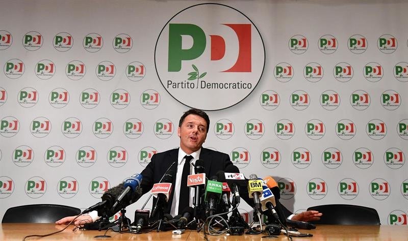 El ex primer ministro Matteo Renzi, la primera víctima de los resultados electorales del domingo.