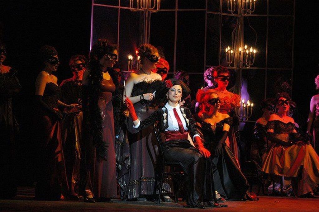 Una de las escenas de “La Traviata”.