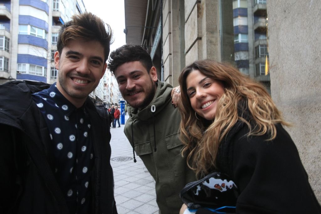 Roi Méndez, Cepeda y Miriam, los tres gallegos de Operación Triunfo, ya compartieron escenario en Ourense hace escasos días.
