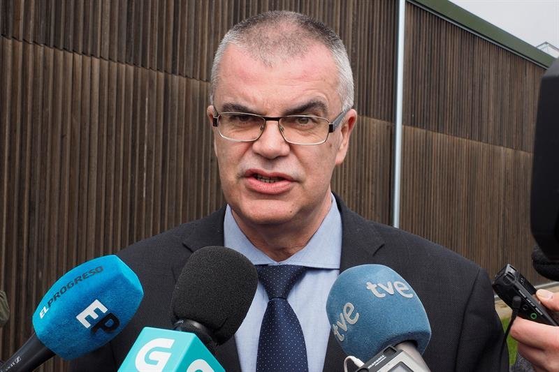 El delegado del Gobierno en Galicia, Santiago Villanueva en declaraciones sobre el asesinato parricida en Monterroso
