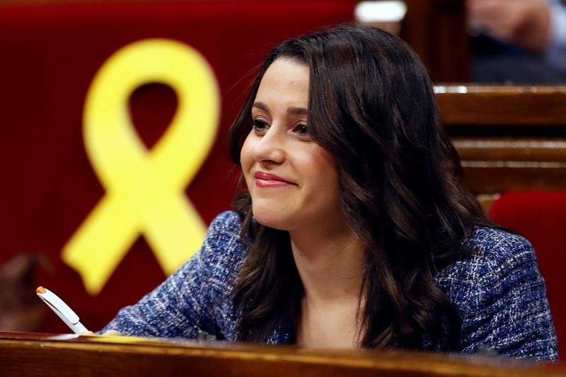 La presidenta del grupo parlamentario de Ciudadanos, Inés Arrimadas