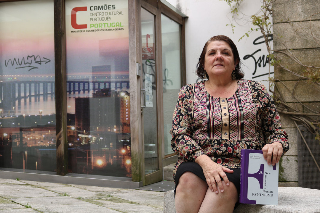 Silvia Bermúdez intervinó en las jornadas de feminismo, donde también participó María Cebreiro.