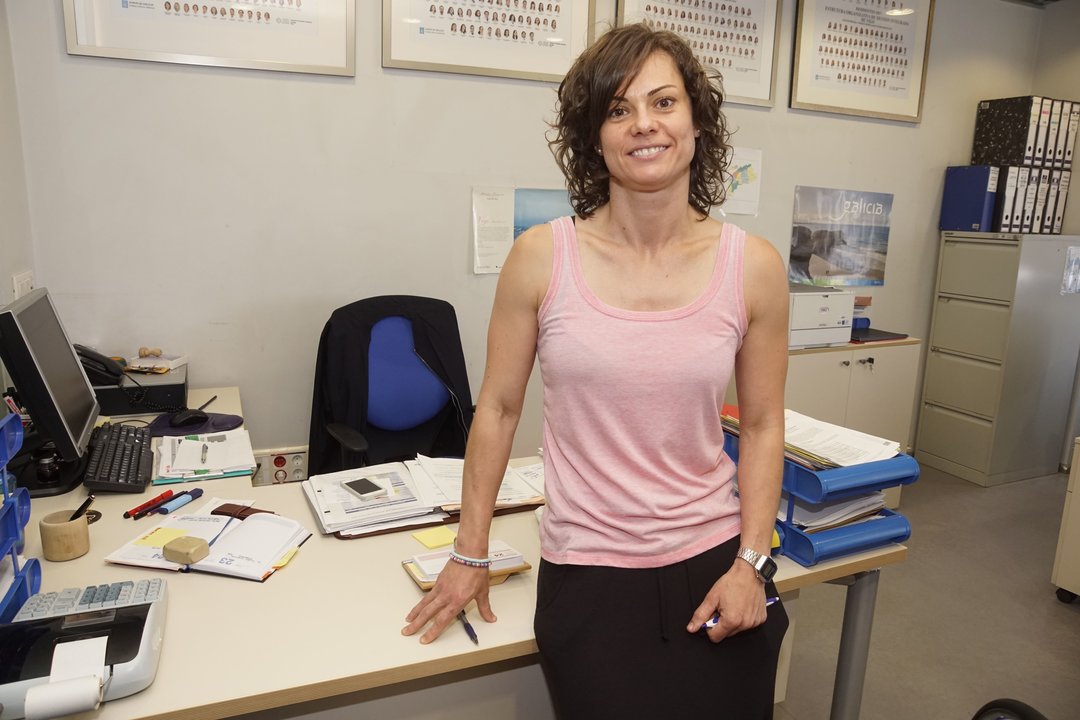 Silvia Castillo en un despacho de la Unidad Docente de Rosalía Castro.