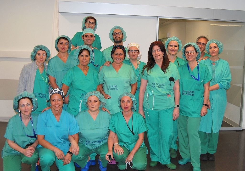 Alumnas y personal de Cirugía General y Digestiva del curso