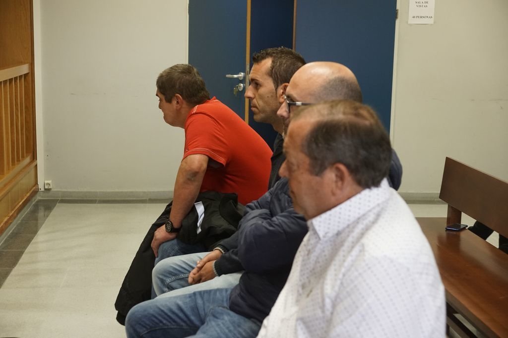 Los cuatro comuneros, durante el juicio celebrado el pasado mes de junio en la Audiencia
