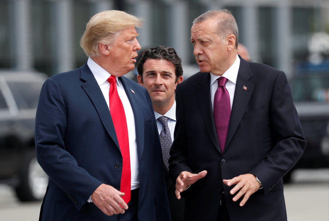 Donald Trump y Erdogan, durante su último encuentro en EEUU.