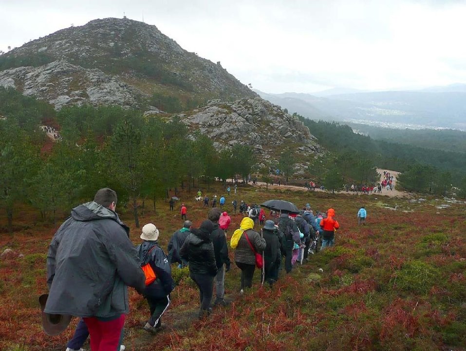 Una de las marchas por la Serra do Galiñeiro, entre Gondomar y Vigo.