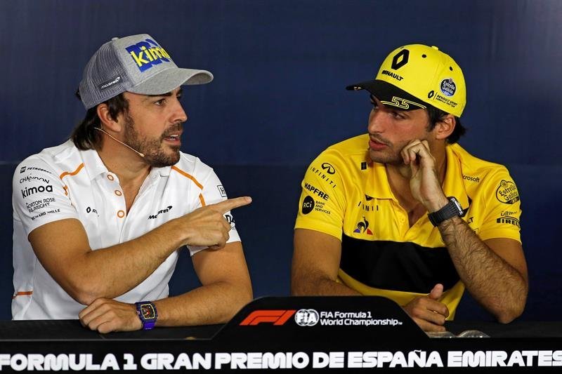 Fernando Alonso  y Carlos Sainz