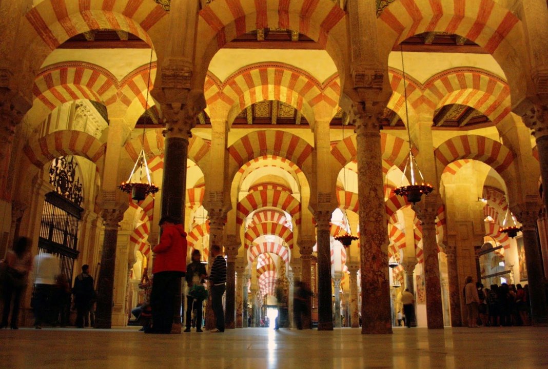 Visitantes hace una semana en la Mezquita de Córdoba.