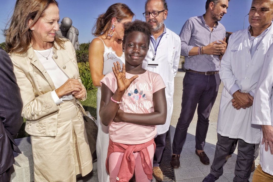 El Cunqueiro operó a Salla, una niña de 11 años de Senegal // Vicente