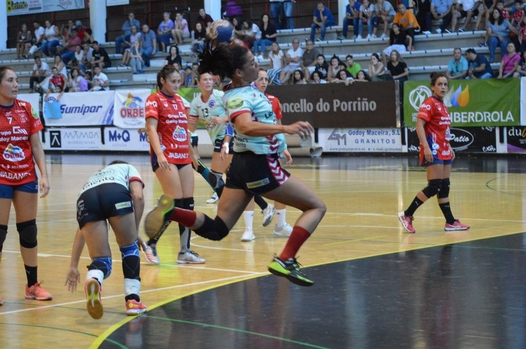 El Porriño perdió el sábado pasado contra el Liberbank Gijón.