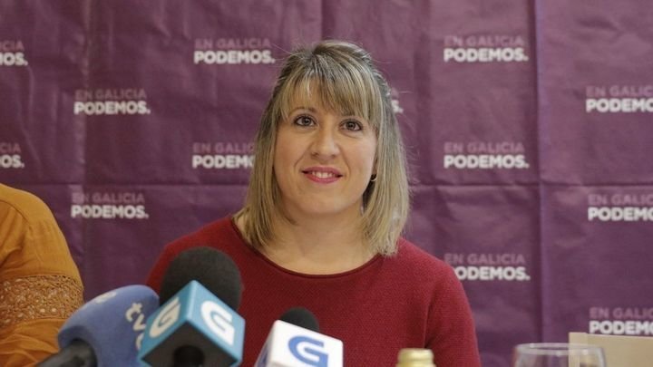 La secretaria xeral de Podemos Galicia, Carmen Santos.