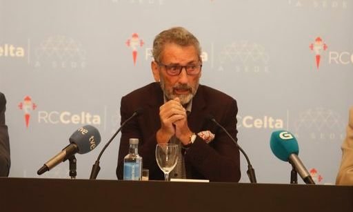 El presidente del Celta, Carlos Mouriño, el pasado jueves.