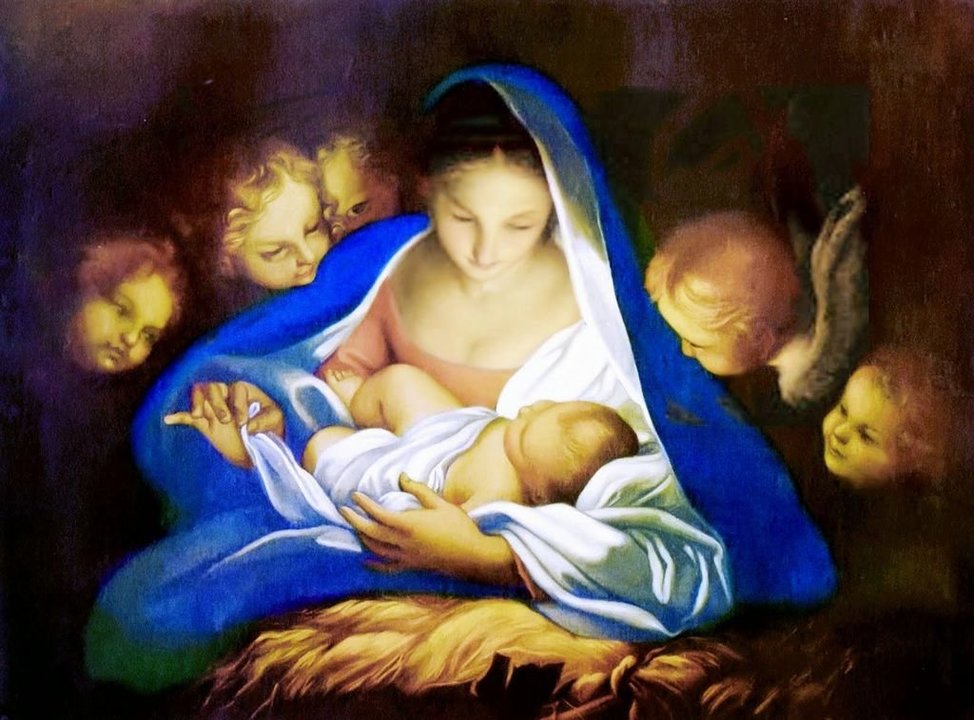 Maratta pintó varias versiones de “La Virgen y el Niño Jesús”, ahora en una exposición en Madrid.
