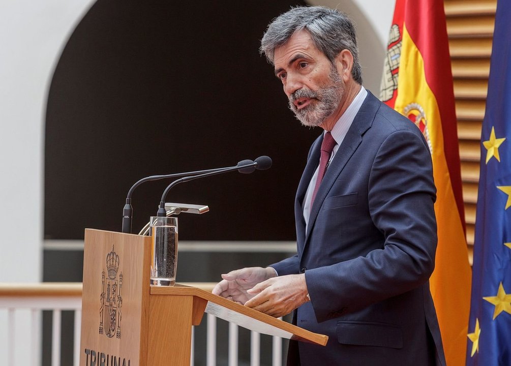 Carlos Lesmes, presidente del Supemo, en una comparecencia.