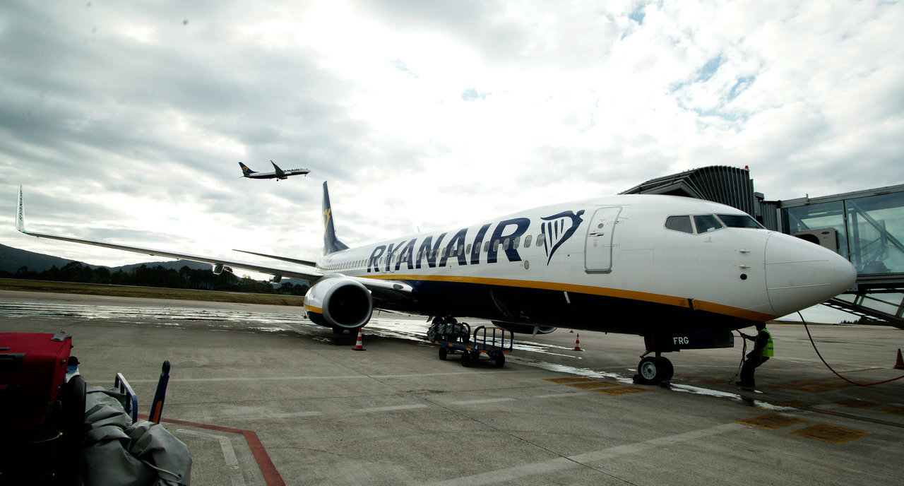 Los vuelos internacionales de Ryanair fueron los que mejor tasa de ocupación registraron en Peinador.