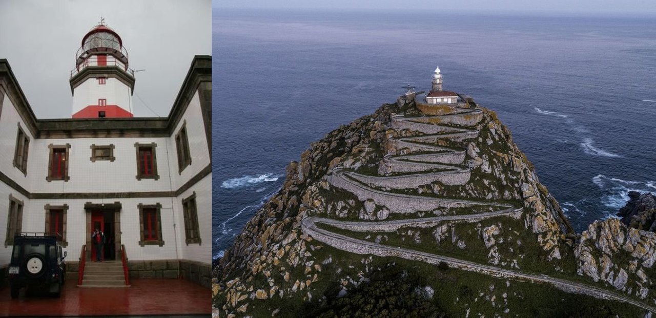 Cabo Silleiro, a la entrada de la Ría, y el faro principal de Cíes, ambos de la Autoridad Portuaria de Vigo