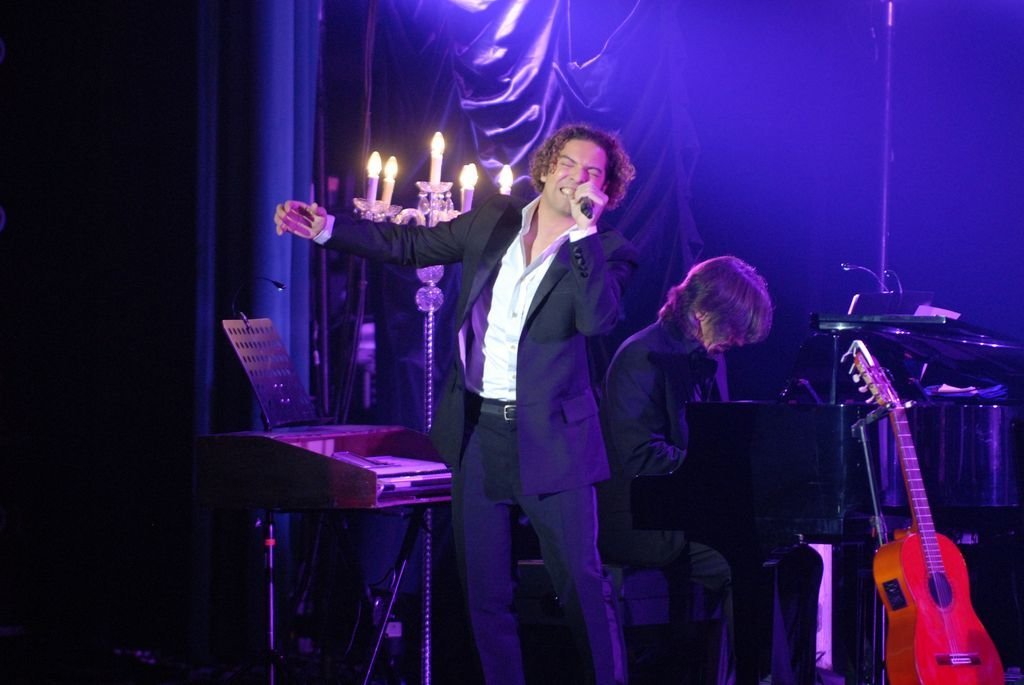 David Bisbal, durante el concierto dado en 2011 en el Mar de Vigo.