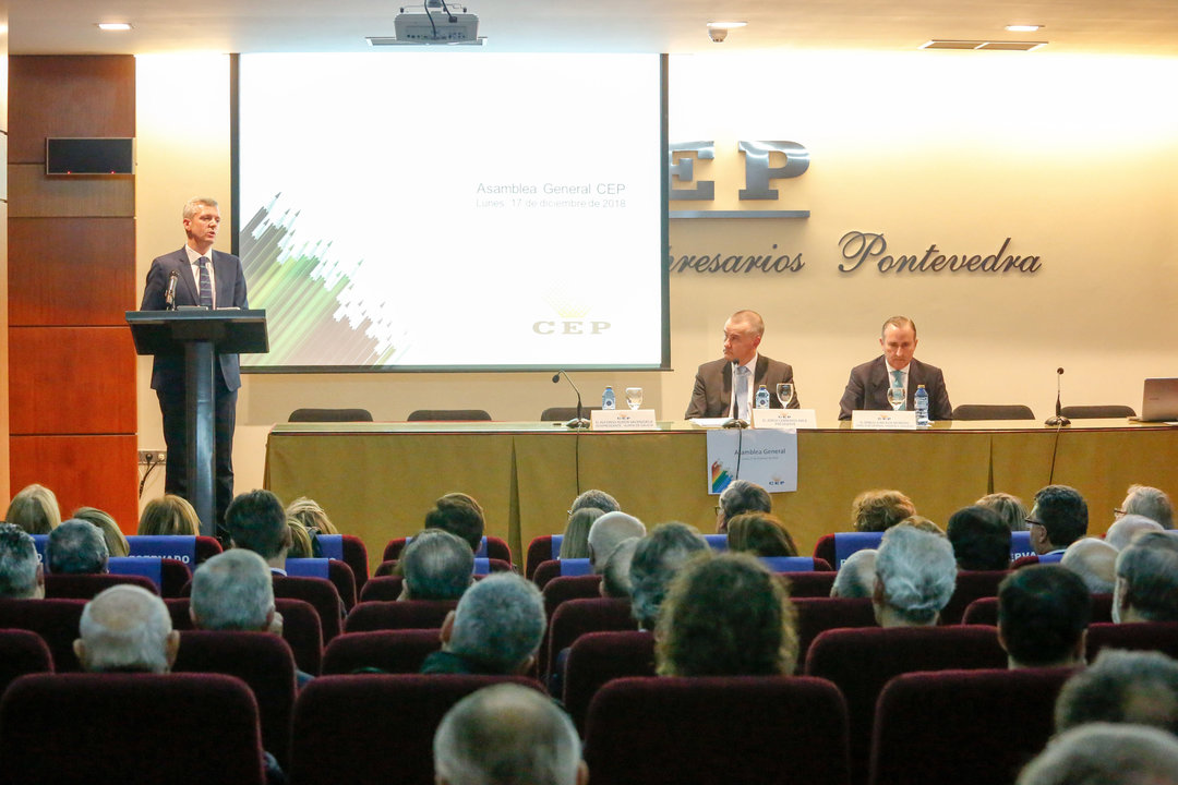 La asamblea de la CEP aprobó los presupuestos de 2019. Contó con el vicepresidente de la Xunta, Alfonso Rueda.