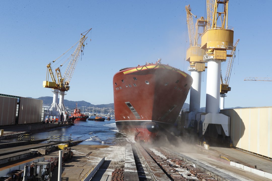 Crucero de lujo que construye Barreras. Recalará en Vigo en 2020 en su primera travesía por Europa.