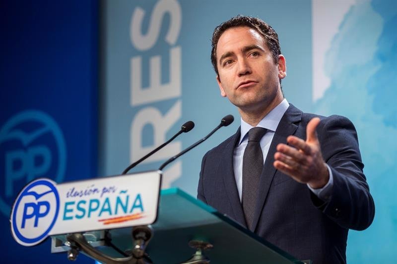 García Egea, en la rueda de prensa posterior a la reunión del comité de dirección del PP.